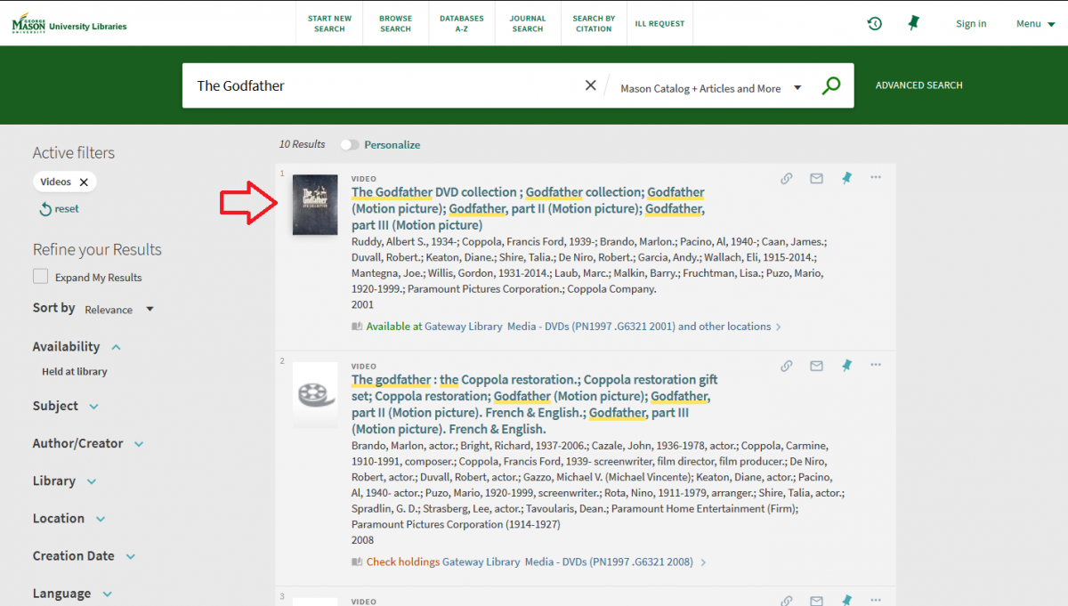 Find Accessible Media Mason University Libraries, Mason