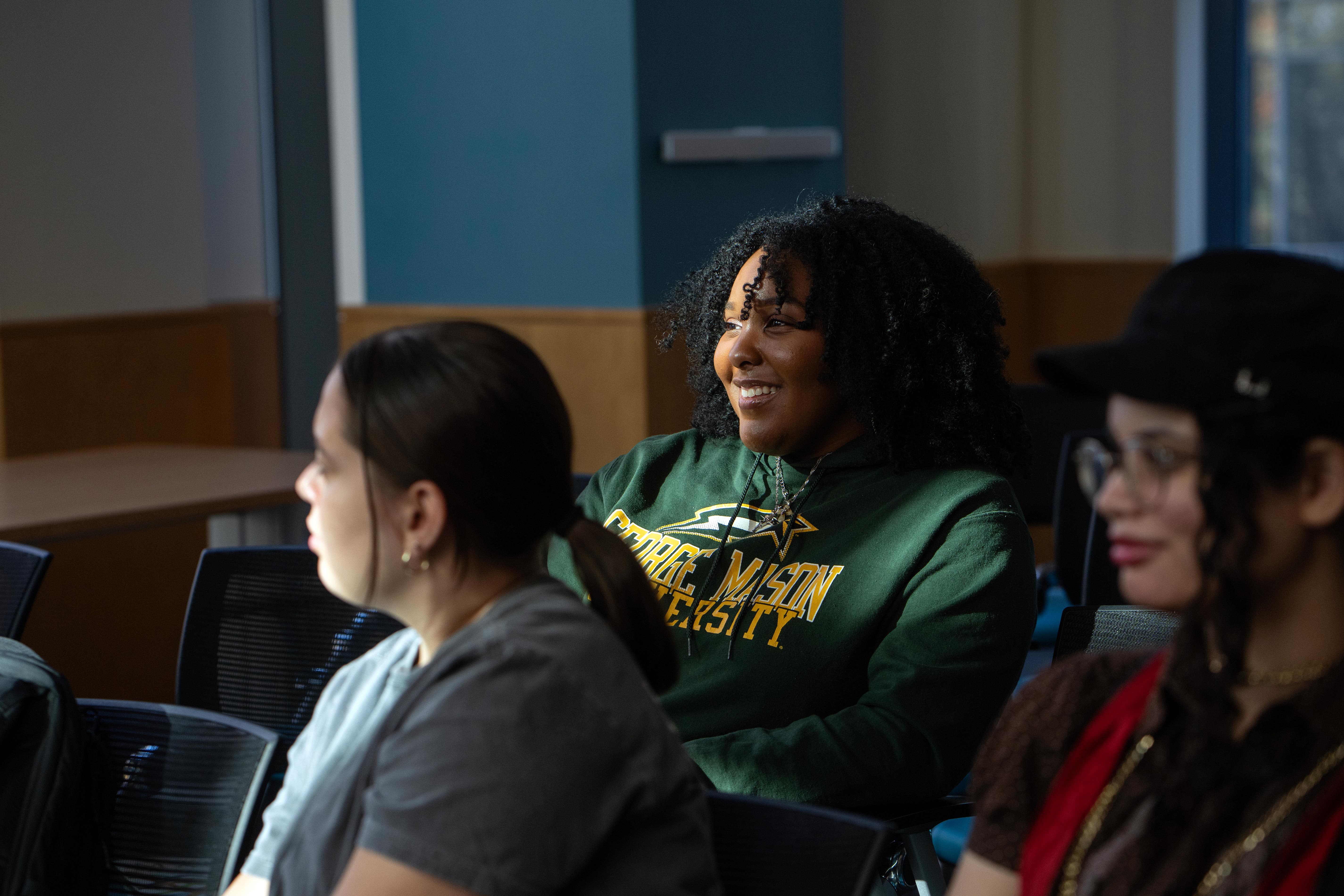 Library event featuring civic knowledge and public dialogue at Mason
